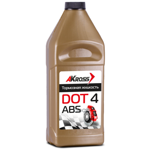 Тормозная Жидкость Dot-4 (Золото) 910г AKross арт. AKS0002DOT