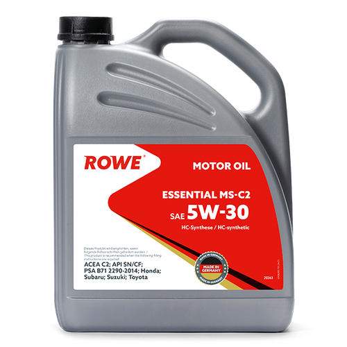 Моторное масло ROWE ESSENTIAL SAE 5W-30 MS-C2 синтетическое 4л