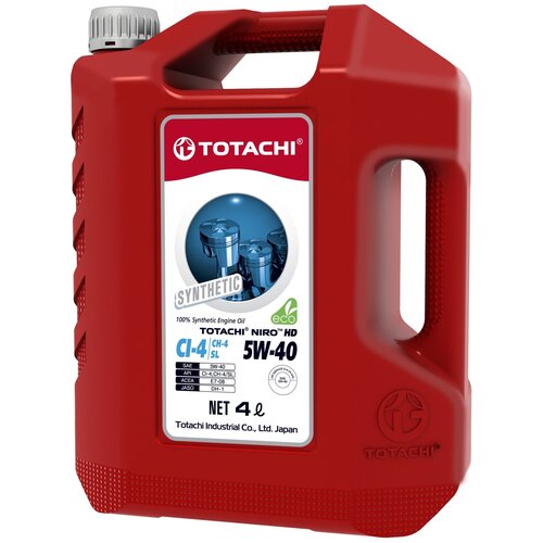 TOTACHI Масло моторное TOTACHI NIRO HD Synthetic API CI-4/SL 5W-40 пласт. 4л