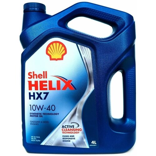 Shell Масло Shell моторное 10W40 Helix HX 7 4л (полусинтетика)