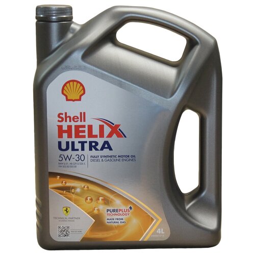 Shell Масло Shell моторное 5W30 Helix Ultra SL/CF, A3/B3, A3/B4 4 л (синтетика)