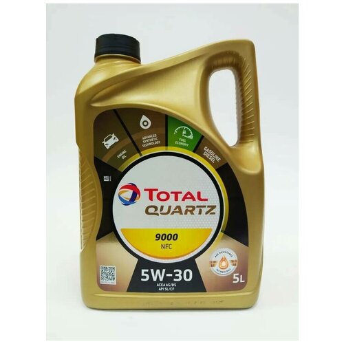 Моторное масло 5w30 TOTAL Quartz Future NFC 9000 синтетическое, 5л Европа