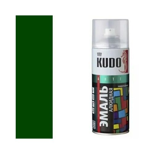Аэрозольная алкидная краска Kudo KU-1016, 520 мл, темно-серая
