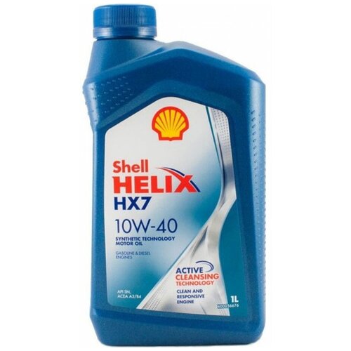 Моторное масло Shell Helix HX7 SN+ 5w40 полусинтетическое 1л 550051496