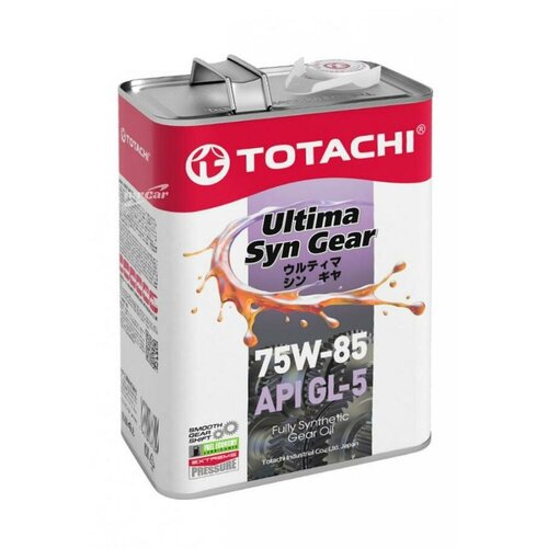 Масло Трансмиссионное Totachi Ultra Hypoid Gear Fully Syn Gl-5/Mt-1 75W-85 4 Л (4562374691889) 60204 TOTACHI арт. 60204