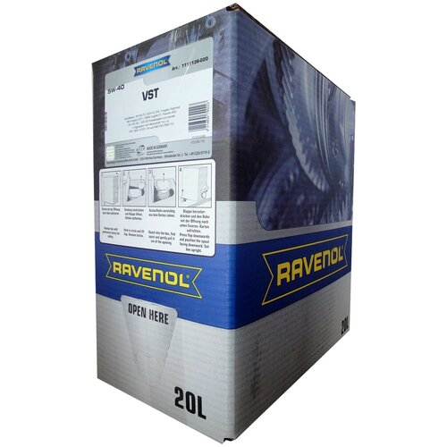 Масло моторное RAVENOL 4014835790223 /1111136B2001888/ VST SAE 5W-40 (20л) ecobox