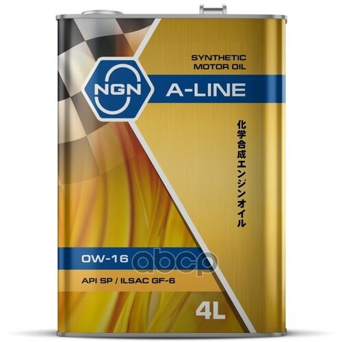 NGN Масло Моторное Ngn A-Line 0W-16 Синтетическое 4 Л V182575102