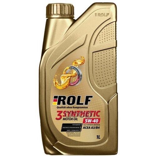 ROLF Rolf Масло 3-Synthetic 5w-40 Acea A3/B4 1 Л Пластик, 322730