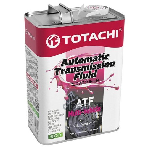 Масло Трансмиссионное Синтетическое Totachi Atf Multi-Vehicle 4л TOTACHI арт. 20604