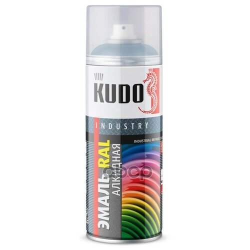 Аэрозольная алкидная краска RAL Kudo KU-07035, 520 мл, светло-серая