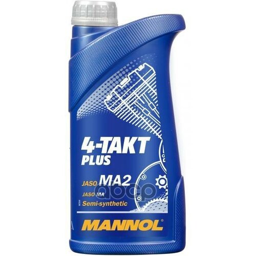 Mannol 4-Takt Plus 10W40 Масло Моторное Полусинтетическое (1L) MANNOL арт. 1400