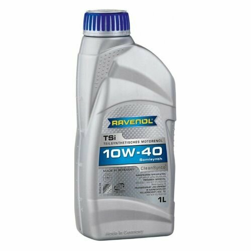 Моторное масло RAVENOL TSI, 10W-40, 1л, полусинтетическое [4014835724112]