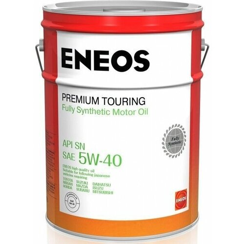 ENEOS 8809478942476 Масло моторное синтетическое для бензиновых двигателей Premium Touring SN 5W40 20л