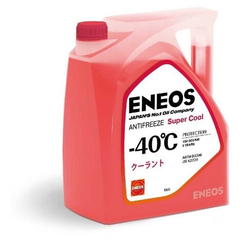 Жидкость Охлаждающая Antifreeze Super Cool -40c (Red) 5кг ENEOS арт. Z0075