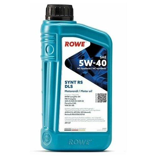 Моторное масло ROWE HIGHTEC SYNT RS DLS SAE 5W-40