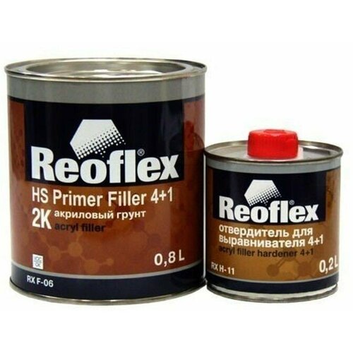 Reoflex Акриловый грунт 4+1 черный (0,8л+0,2л)