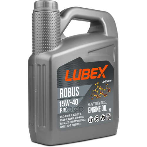 LUBEX L01907730404 Масло моторное ROBUS PRO 15W-40 4L
