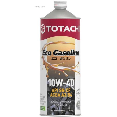 TOTACHI 10901 Масло моторное TOTACHI Eco Gasoline Semi-Synthetic SN/CF 10W-40 1л (4589904934902) 10901