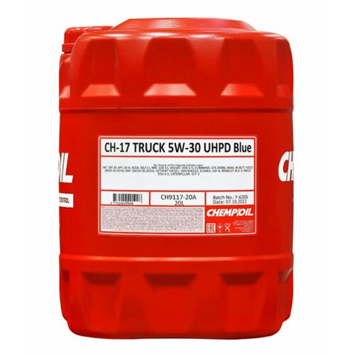 CHEMPIOIL Масло Моторное Ch-17 Truck 5W-30 Uhpd Blue 20L