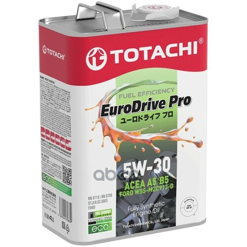 TOTACHI Totachi Eurodrive Pro Fe Fully Synthetic 5W-30 Api Sl, Acea A5/B5 4Л