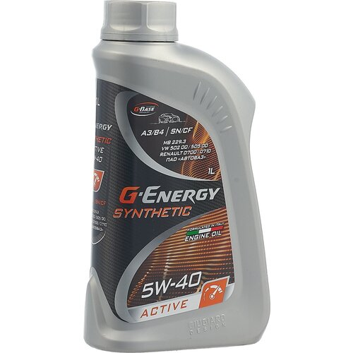 Масло моторное G-Energy Synthetic Active 5w-40, синтетическое, 1л