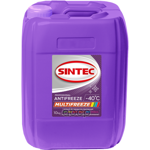 Антифриз Sintec Antifreeze Multifreeze 10Кг Акция G12evo 800541 SINTEC арт. 800541
