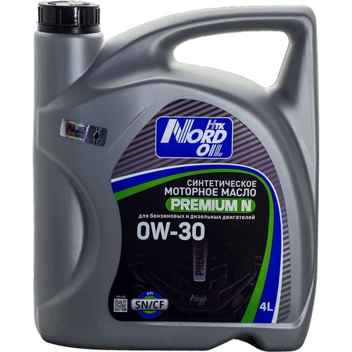 Масло моторное NORD OIL Premium N 0W-30 SN/CF (4л)