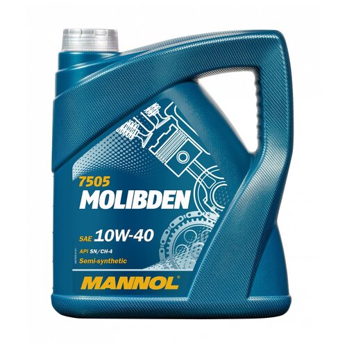 Моторное масло MANNOL Molibden 10W-40 7505, 4л