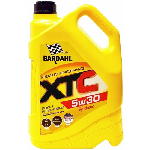 Масло моторное 5W-30 синтетическое Бардаль XTC 4 литра