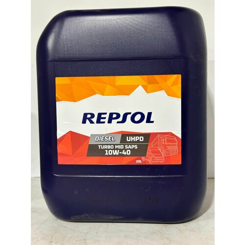 Моторное масло Repsol DIESEL TURBO UHPD MID SAPS 10W-40 Синтетическое 20 л