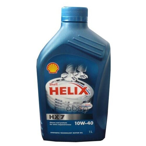 SHELL 550040312 Масло моторное Shell Helix HX7 10W-40 SN/CF A3/B3/B4 полусинтетическое 1 л