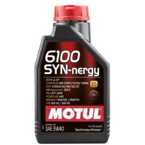 Моторное масло Motul 6100 Syn-nergy 5W-40 1 л (замена 107975) .