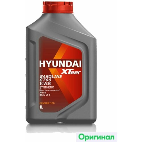 Моторное масло HYUNDAI XTeer Gasoline G700 10W30 1 л, синтетическое, для бензиновых двигателей, API SN/GF-5
