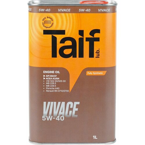 Масло моторное TAIF Vivace 5W-40 1л