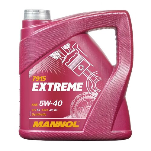 Масло моторное Mannol EXTREME 5W40, синтетика, 4 литра 1021