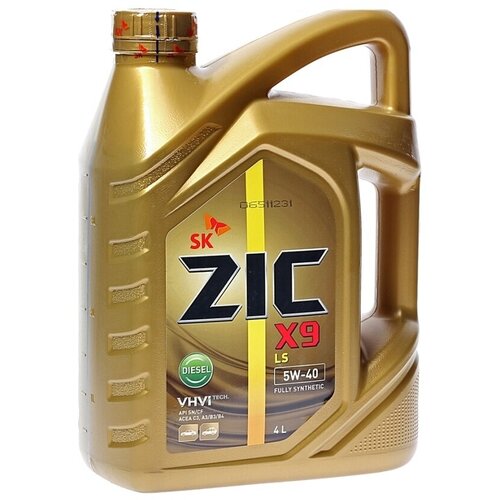 Синтетическое моторное масло ZIC X9 LS DIESEL 5W-40, 4 л