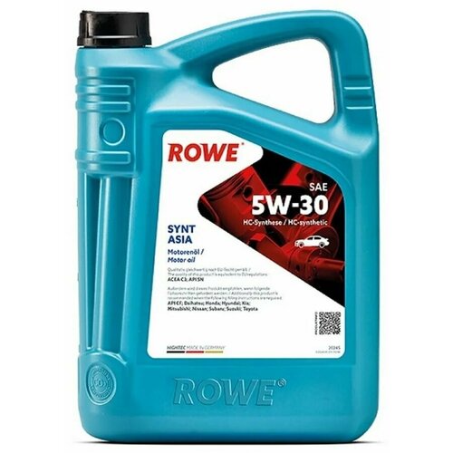Масло моторное ROWE HIGHTEC SYNT ASIA SAE 5W-30 (5л)