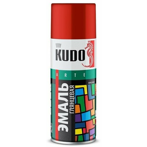 Краска спрей универсальная черная матовая, 520 мл. KUDO KU1102
