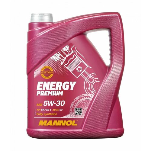 MANNOL 7908 масло моторное синтетическое Energy Premium 5w-30 API SN/CH-4 ACEA C3 5л