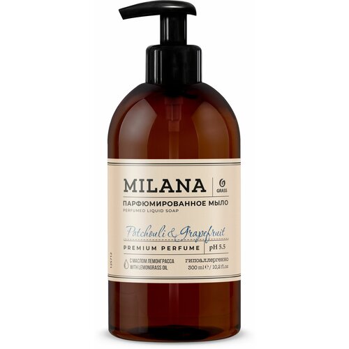 Жидкое парфюмированное мыло Milana, Patchouli&Grapefruit 300 мл 9226848