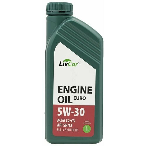 Масло моторное 5W-30 LivCar Engine Oil EURO 5W-30 ACEA C2/3 API SN/CF (1л)