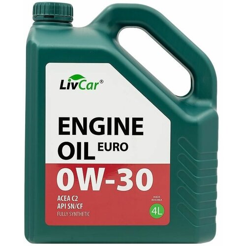 Масло моторное 0W-30 LivCar Engine Oil EURO 0W-30 ACEA C2 API SN/CF (4л)