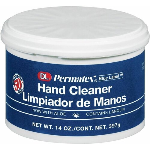 PERMATEX 01013 очиститель для рук крем для сухой очистки рук blue label cream hand cleaner, 397мл
