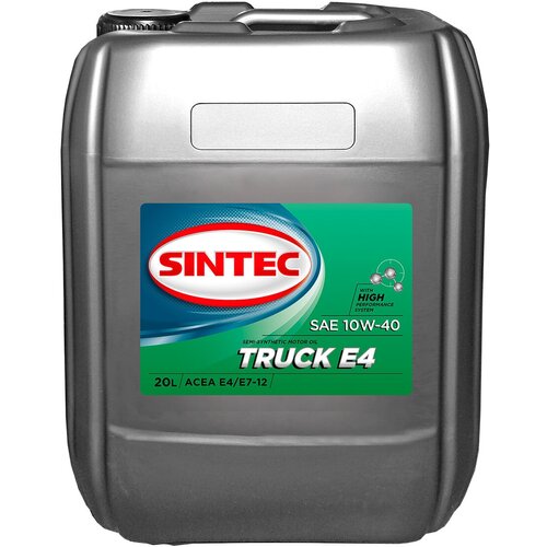 SINTEC 900352 SINTEC TRUCK 10W40 E4/E7 Масло моторное полусинт. (20L)