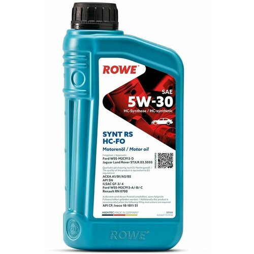 Масло моторное ROWE HIGHTEC SYNT RS SAE 5W-30 HC-FO синт. 1л