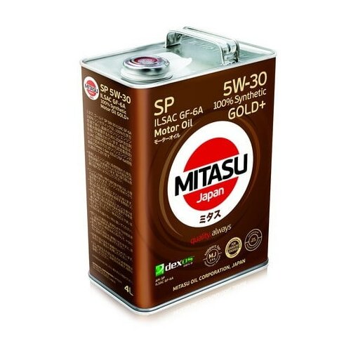 Масло моторное MJ-P01. MITASU GOLD Plus SP 5W-30 ILSAC GF-6A 100% Synthetic MJ-P01-4л