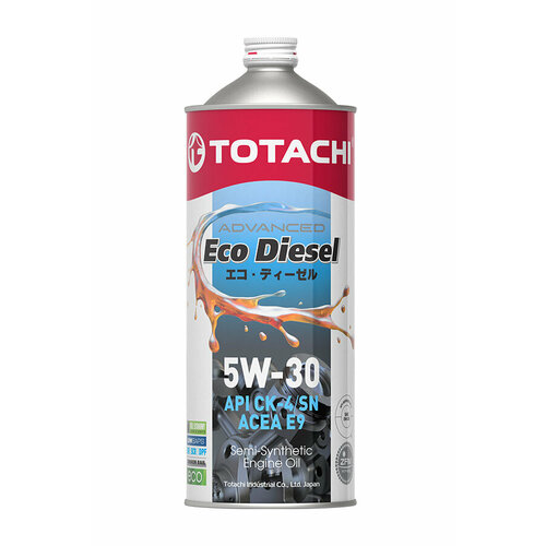 Моторное масло TOTACHI Eco Diesel Semi-Synthetic CK-4/CJ-4/SN 5w30 1л