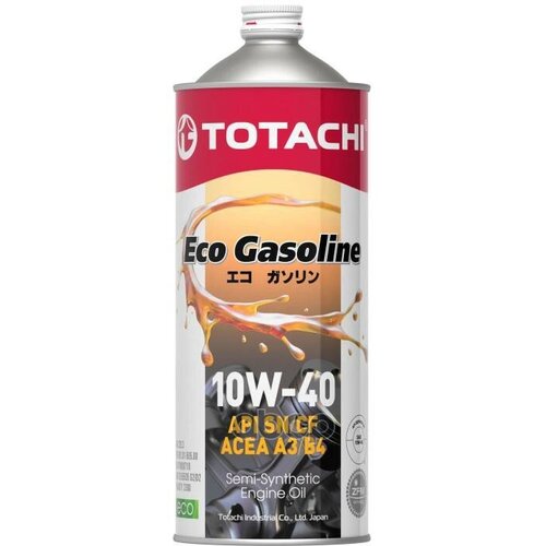 TOTACHI 10901 Масло Моторное 10W40 Totachi 1Л Полусинтетика Eco Gasoline Sn/Cf Acea A3/B4