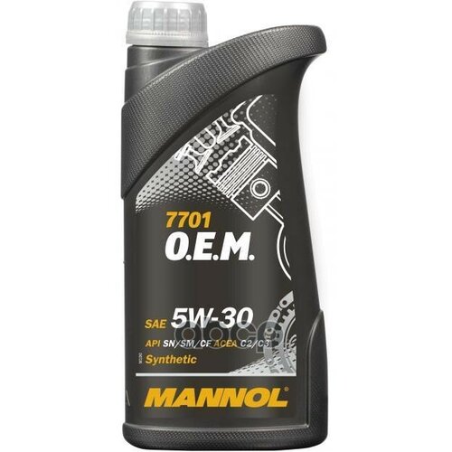 MANNOL 7701 Mannol O.e.m. For Chevrolet Opel 5W-30 1 Л. Синтетическое Моторное Масло 5W30