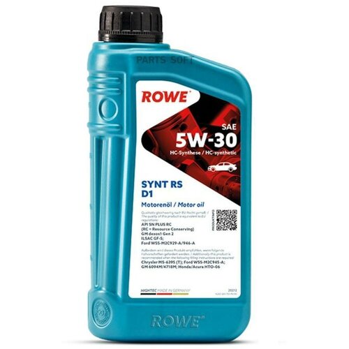 ROWE 20212001099 Масло моторное HIGHTEC SYNT RS D1 SAE 5W-30 (1 л.)